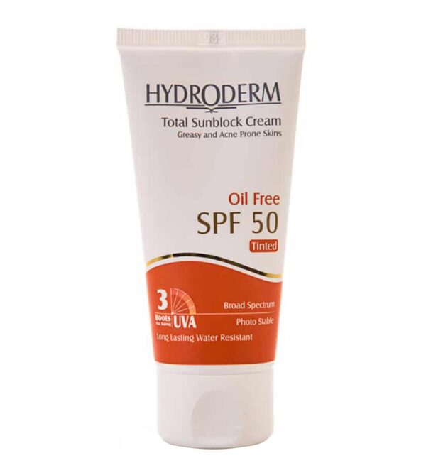 کرم ضد آفتاب رنگی هیدرودرم با SPF50