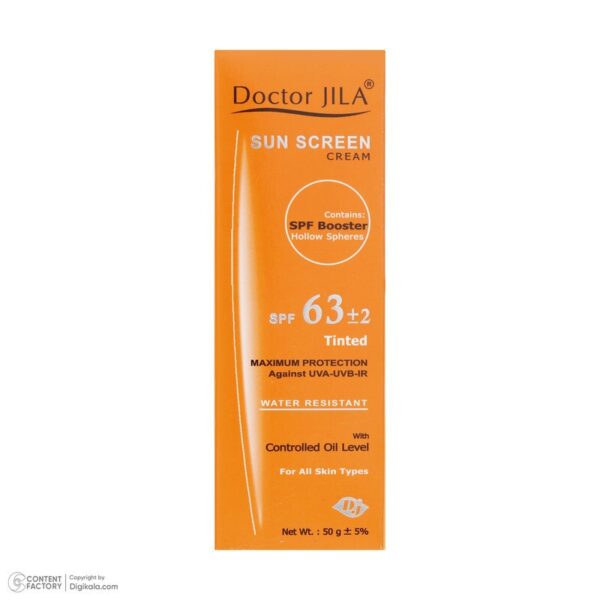 کرم ضدآفتاب رنگی دکتر ژیلا SPF63 - Image 3